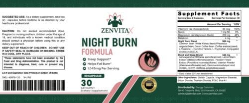 Zenvitax | Night Time Fat Burner - Image 4