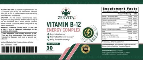 Zenvitax | B-12 Complex Capsules - Image 5